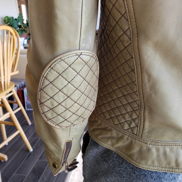 Zara Woman Moto Style 100% Real Leather Jacket - Picture 5 of 12